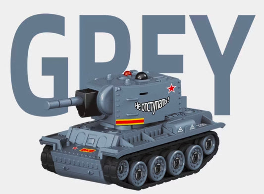 Desktop Mini Remote Control Battle Tanks 1:64 scale with Infrared red lights, Simulated Sounds, Fast and Swift Movements