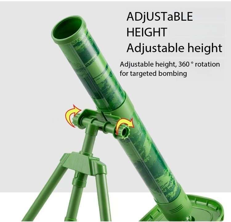 Children Fun Soft Sponge Rocket & Mortar Launcher Simulated Battle Sounds Target Practice and Large in Size