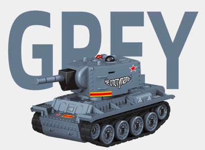 Desktop Mini Remote Control Battle Tanks 1:64 scale with Infrared red lights, Simulated Sounds, Fast and Swift Movements