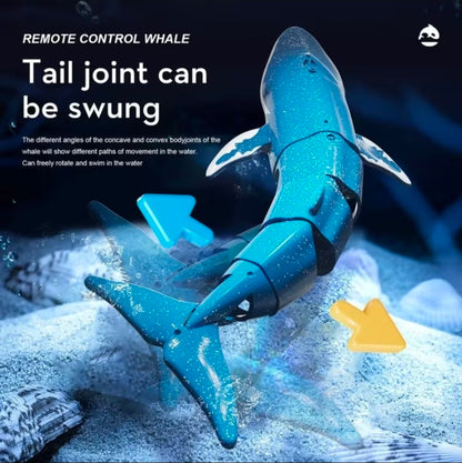 RC Whale Shark Water Toy: Electric Remote Control with Realistic Diving & Head Spraying