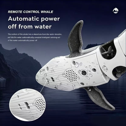RC Whale Shark Water Toy: Electric Remote Control with Realistic Diving & Head Spraying