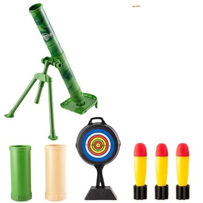 Children Fun Soft Sponge Mortar Launcher Simulated Battle Sounds Target Practice and Large in Size