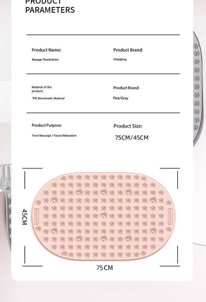 Magnetic Foot Massage Mat Improve Circulation Flow Pink or Grey color