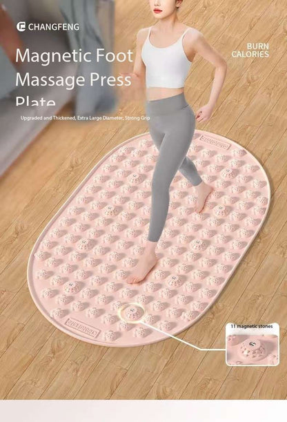 Magnetic Foot Massage Mat Improve Circulation Flow Pink or Grey color