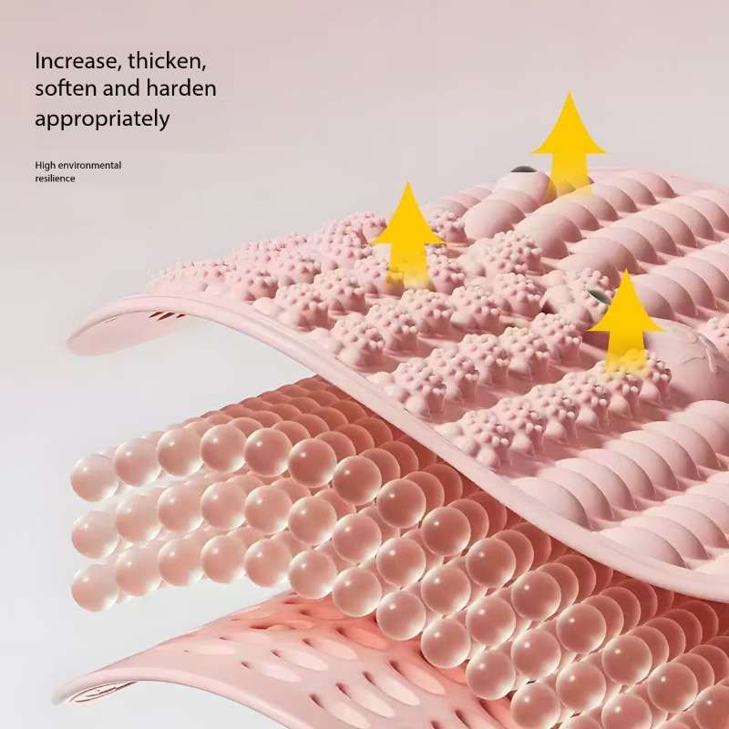 Magnetic Foot Massage Mat Improve Circulation Flow Pink or Grey color