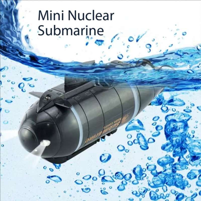 Mini Submarine RC controlled 12cm Long Twin Propeller Built in Lithium Battery Water Induction Switch Feature Submerge and Emerge water capabilities