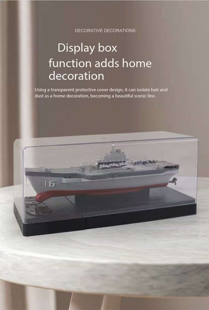 Mini Liao Ning Aircraft Carrier RC controlled 21 cm Long Twin Propeller Built in Lithium Battery Water Induction Switch Feature