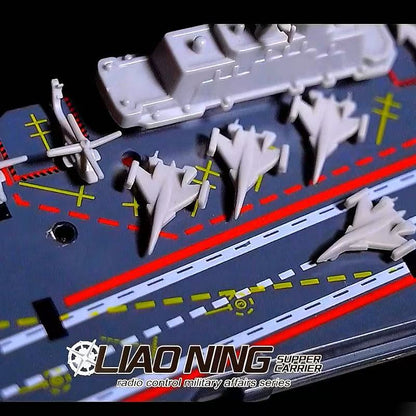 Mini Liao Ning Aircraft Carrier RC controlled 21 cm Long Twin Propeller Built in Lithium Battery Water Induction Switch Feature