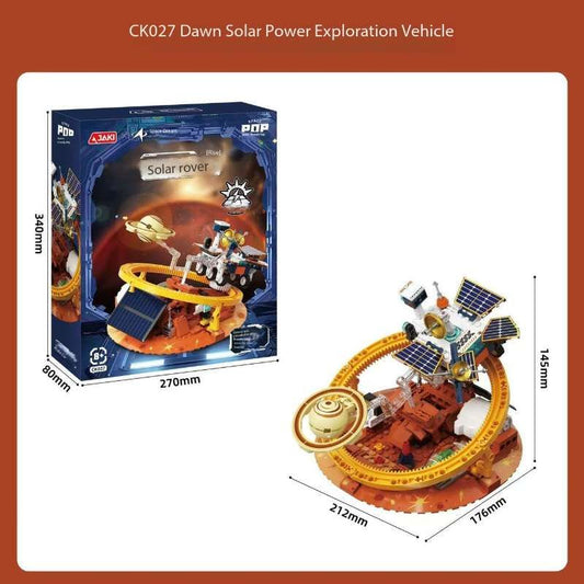Jaki Space Pop Toys Solar Powered Exploration Vehicle Puzzle Fixtures