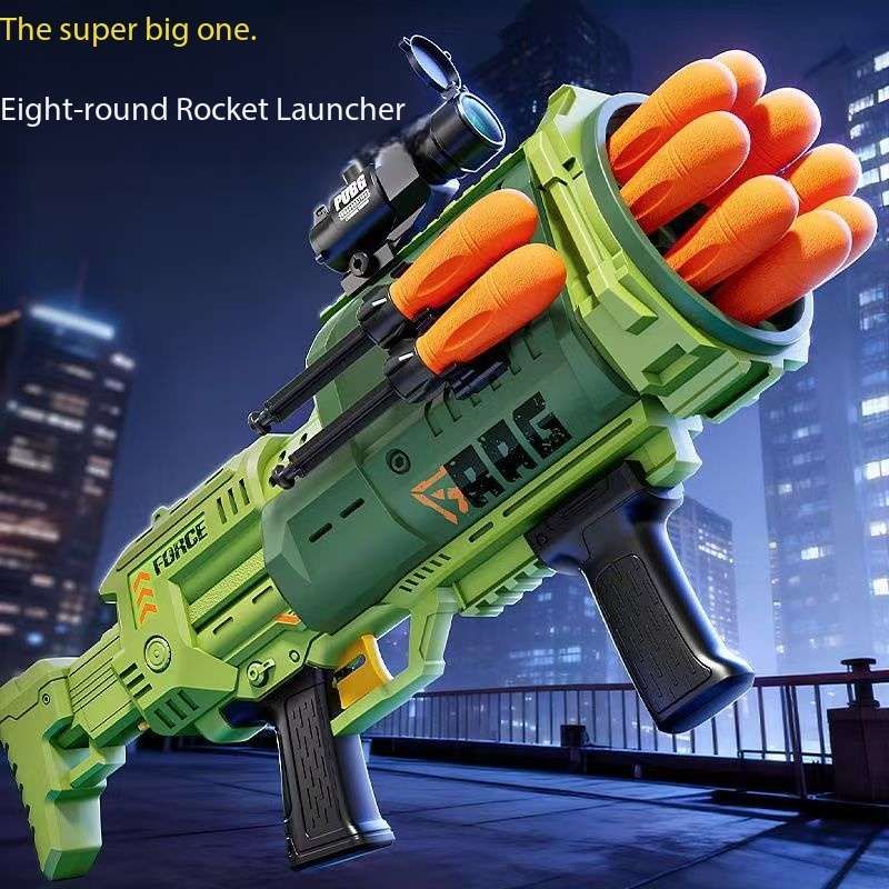 Children Fun Soft Sponge Rocket & Mortar Launcher Simulated Battle Sounds Target Practice and Large in Size