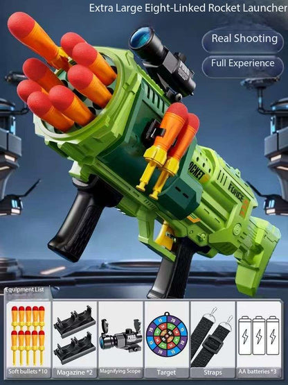 Children Fun Soft Sponge Rocket & Mortar Launcher Simulated Battle Sounds Target Practice and Large in Size