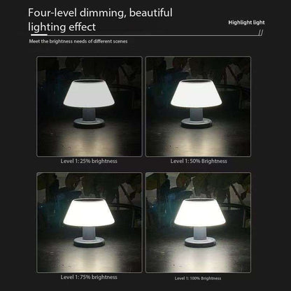 Solar Mini Desk Lamp for Indoor & Outdoor Use Weatherproof Rain or Shine