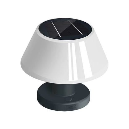 Solar Mini Desk Lamp for Indoor & Outdoor Use Weatherproof Rain or Shine
