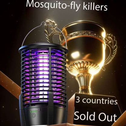 New 2026 Wireless Outdoor Starship AI Bionic Electrical Mosquitoes & Flies Trap 5V1A 2KV 3600mAh battery Fusion with Camping Light