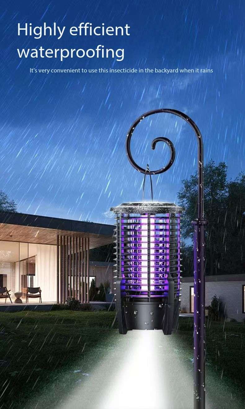 New 2026 Wireless Outdoor Starship AI Bionic Electrical Mosquitoes & Flies Trap 5V1A 2KV 3600mAh battery Fusion with Camping Light