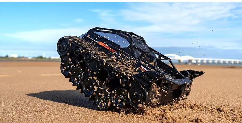 Amphibious Armor All Terrian Vehicle Remote Control Adventure Toy Tank Rechargeable Battery Water Proof Powerful Climber