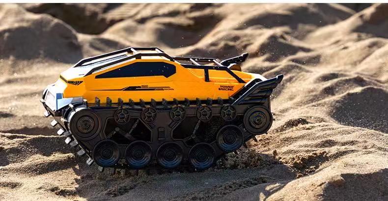 Amphibious Armor All Terrian Vehicle Remote Control Adventure Toy Tank Rechargeable Battery Water Proof Powerful Climber