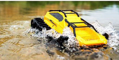 Amphibious Armor All Terrian Vehicle Remote Control Adventure Toy Tank Rechargeable Battery Water Proof Powerful Climber