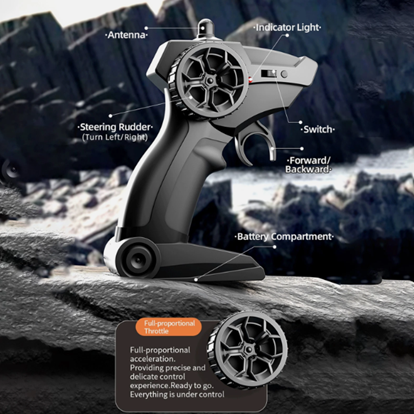 Amphibious Armor All Terrian Vehicle Remote Control Adventure Toy Tank Rechargeable Battery Water Proof Powerful Climber